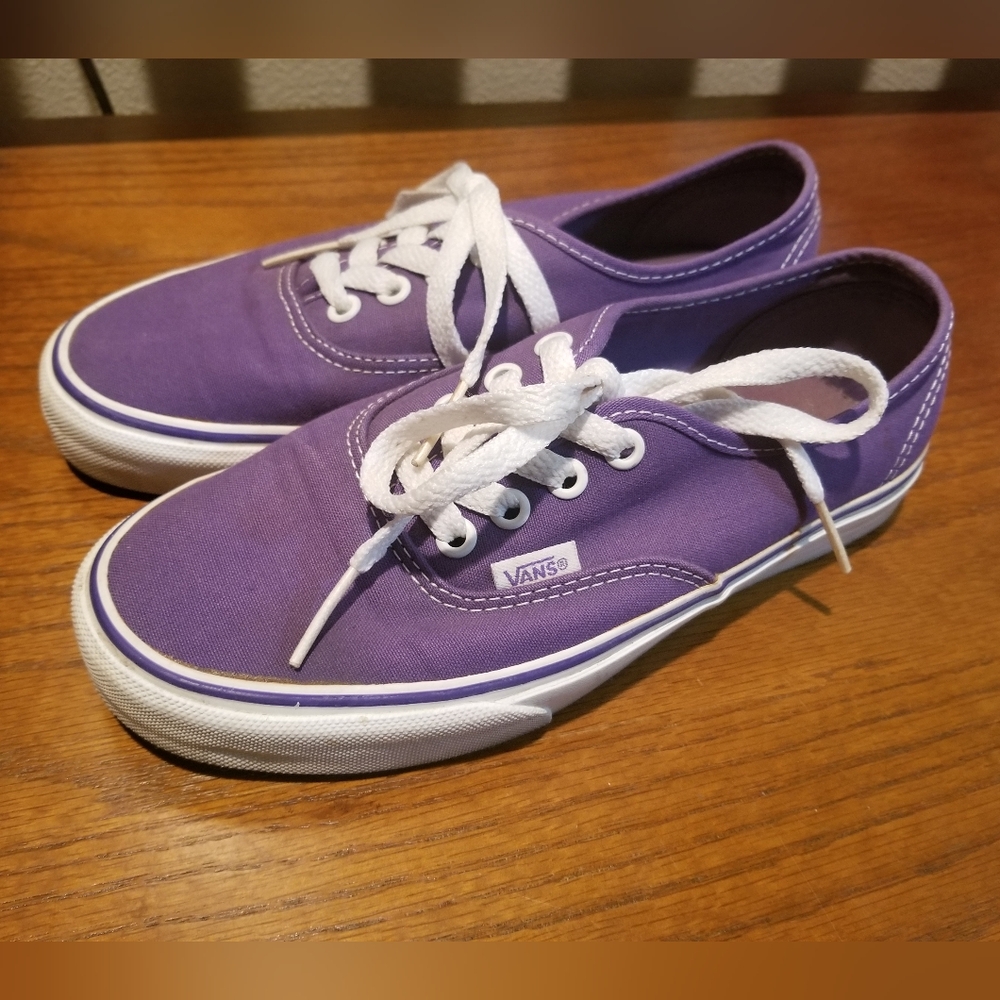 Vans Purple Canvas Sneakers Men's Size 5, Women's Size 6.5